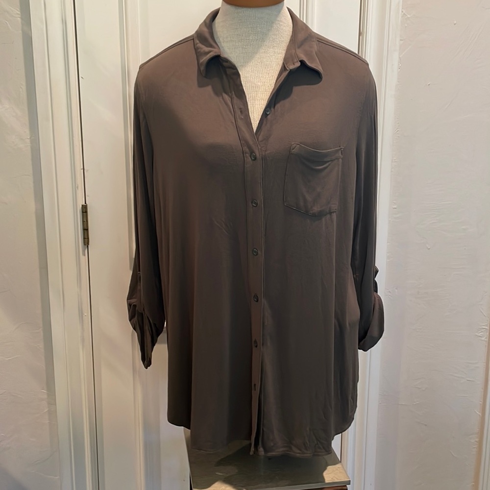 Olive green top